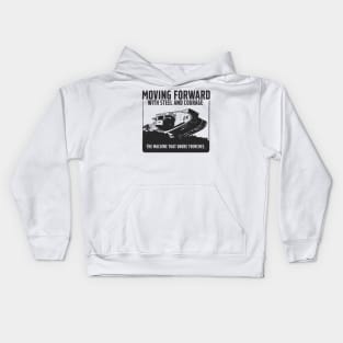 WW1 Tank - The machine that broke trenches. Kids Hoodie